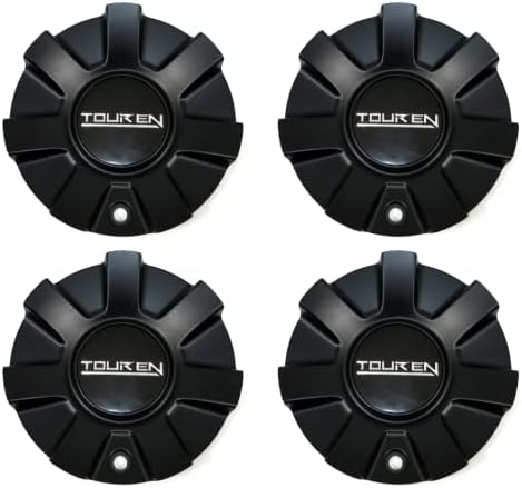 Black Wheel Hub Caps Center Cap, Fits Touren 3260 TR60 Wheels, C1032602 4 Pack