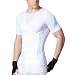 MASS21 Mens Tummy Stomach Control Vest Waist Hook & Eye Closure Compression Slimming Abdomen Shirts White Size L