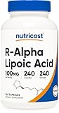 Nutricost R-Alpha Lipoic Acid 100mg, 240 Capsules - Veggie Caps, Vegan, Non-GMO, Gluten Free