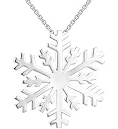 Collana Natalizia Dorata A Strati Con Fiocco Di Neve E Jingle Bell - Regalo Feste Per Donna