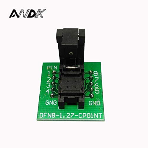 Wiring Connecting Terminals - QFN8 DFN8 WSON8 Programming Socket Pogo Pin Test Adapter QFN8-1.27-CPO1PNL Pin Pitch 1.27mm IC Body Size 6 * 8mm Burn in Socket