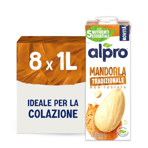ALPRO CLASSICO, Bevanda alla MANDORLA TRADIZIONALE - 8x1L