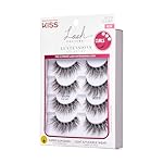 KISS Lash Couture LuXtensions Collection False Eyelashes Multipack, Flat Lash Technology, Super Slim Lash Band, Real Lash Extension Fibers, Reusable Strip Lashes, 'Volume Full Set', 4 Pairs - Image 2