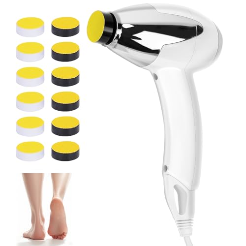 Lixa de Pé, 110V, 60W, Lixa de Pé Eletrica, Lixa Eletrica para Pés, Lixador de Pé Elétrico, Lixa de Pe Eletrica, Aparelho Pedicuro Profissional Motor de Lixar Pé Com 12 Cabeças Da Substituição