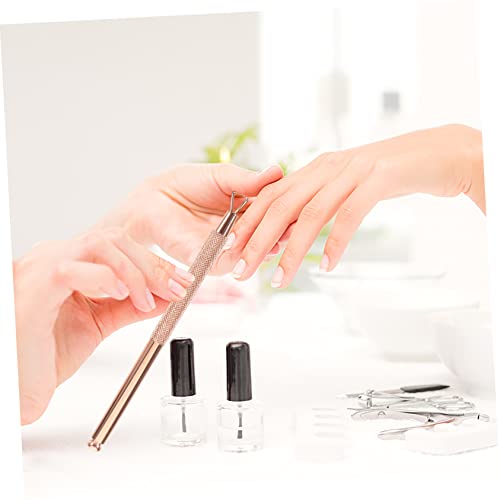 Beavorty 4 Peças De Ferramentas De Manicure Pooper Scooper Adesivos De Rosa De Metal Conjunto De Rem