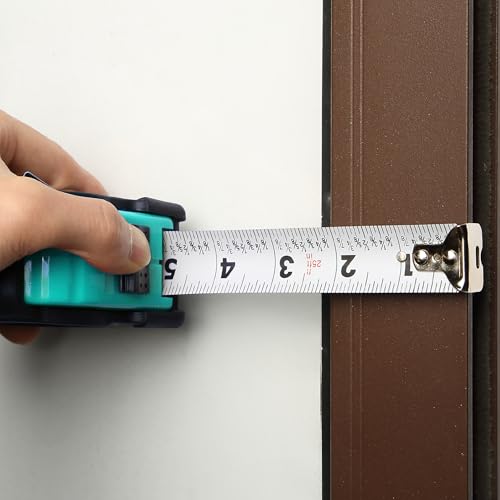 Image of Mr. Pen- Tape Measure, 25-Foot, Turquoise Blue, Steel Measuring Tape Measure with Fractions, Retractable Measuring Tape Retractable