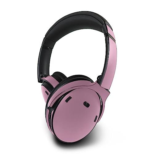Image of MightySkins Skin Compatible with Bose QuietComfort 45 Headphones - Solid Pink | Protective, Durable, and Unique Vinyl Decal wrap Cover | Easy to Apply, Remove, and Change Styles | Made in The USA