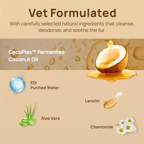 HICC PET Grooming & Moisturising Glove Wipes for Dogs & Cats,Dog Wipes with Coconut Oil, Vet-Recommended Pet Cleaning Wipe for Sensitive Skin,Hypoallergenic for Horses - Image 3