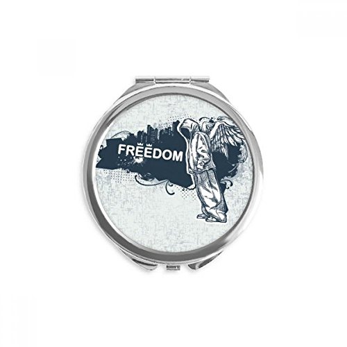 Miroir ange hip-hop compact pour corriger son maquillage partout