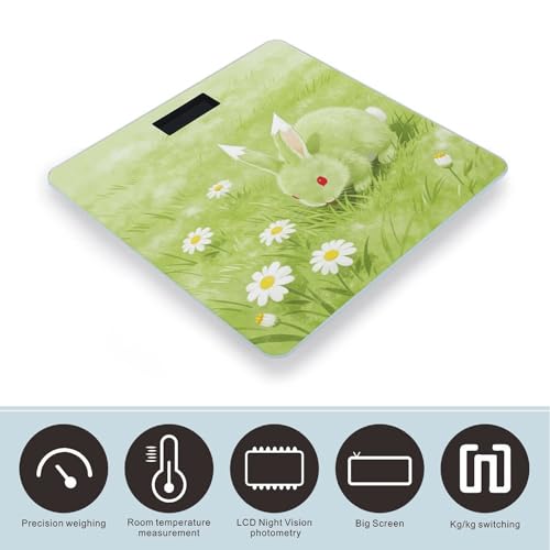 Kapok Light Green Báscula Digital de Baño con Pantalla LCD miniatura 3