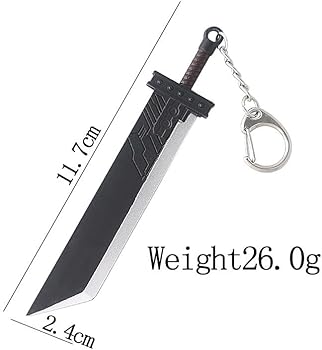 Amazon.co.jp: [GERRIT] 4 個 FF7 クラウド・ストライフ剣キーホルダー