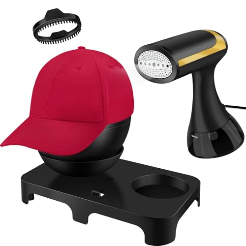 Hat-Steamer-Shaper-Hat-Cleaner-for-Baseball-Caps-with-Lint-Remover-Function-Portable-Handheld-Hat-Care-for-Iron-and-Dry-Cleaning-Kit Hat Steamer Shaper, Hat Cleaner for Baseball Caps with Lint Remover Function, Portable Handheld Hat Care for Iron and Dry Cleaning Kit - Image 1