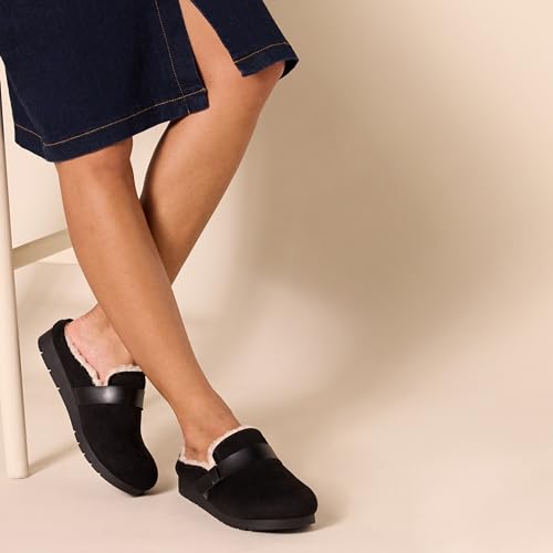 Image of Amazon Essentials Women's Backless Shearling Memory Foam Non-Slip Mule