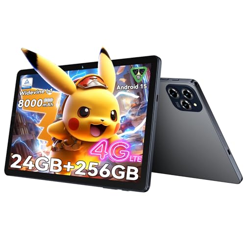 BESTTAB W90 11 Pulgadas Tablet Android 15 - Gemini Ai, 24GB RAM+ 256GB ROM(2TB TF) Octa-Core T615, Widevine L1, TÜV, 1920 * 1200 FHD, 4G LTE/ 5G WiFi, 8000 mAh, Cámara 16MP+8MP, GPS, Tablet Gaming