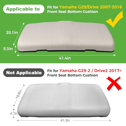 10L0L Golf Cart Front Seat Cushion Kit For Yamaha G29/Drive 2007-2016 by 10L0L - Image 7