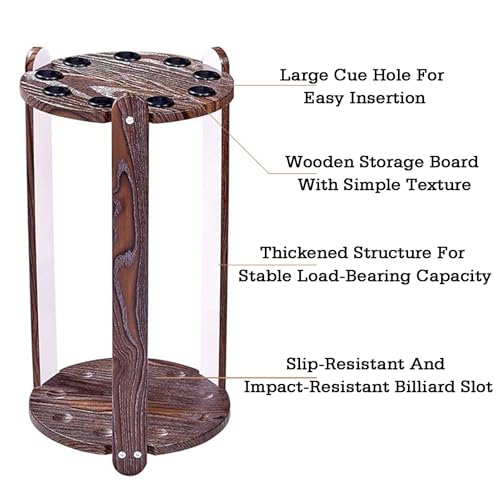 Support de rangement au sol stable pour protéger 9 queues de billard - 4