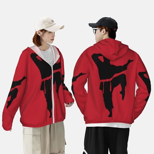Veste à capuche de karaté pour homme contre les coups de soleil