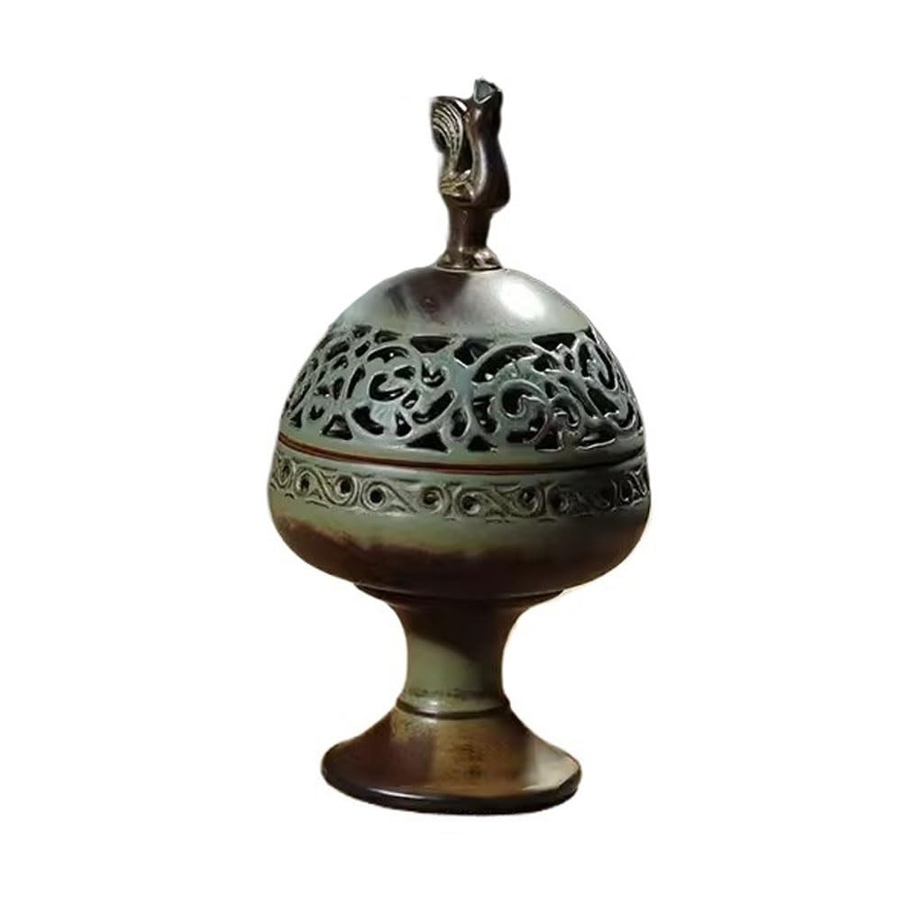 Incense Holder Base Antique Ceramic Incense Burner Household Aromatherapy Indoor Sandalwood Agarwood Zen Ornaments