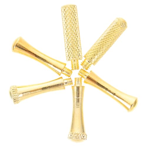 GANAZONO Clavos Decorativos de Tijeras para Mascotas, 6 Piezas de Acero Inoxidable Dorado 2.5 Mm, Accesorios para Cortapelos, Reposadedos Extraíbles, Herramientas de Uñas para Aseo Felino