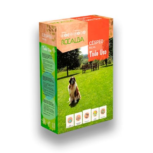 Semillas Césped Todo Uso 1kg MUY RESISTENTE | Mezcla Tapisverd Resistente y de Rápida Implantación | Ideal para Jardines, Zonas de Juego y Uso Familiar | Cobertura hasta 40 m² | Nexum Market