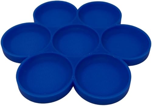 Plato alimentador de cangrejo ermitaño Plato de 7 bandejas para alimentación de cangrejos o caracoles Mezcla y combina comida de cangrejo