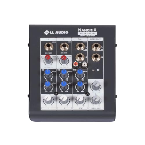 Mesa De Som Mixer Nanomix Ll Audio Na402 4 Canais C/Pc Sound