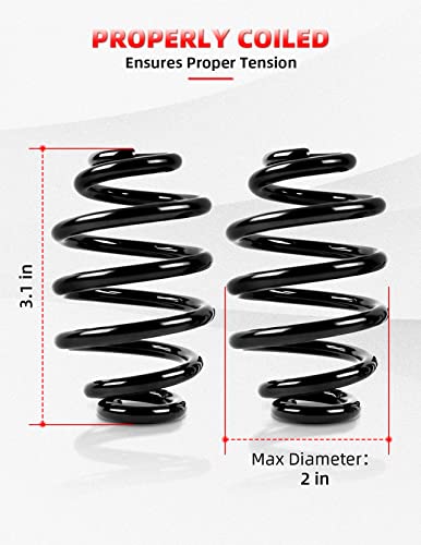 Image of Amazicha Black Solo Seat Springs 3 inch Fit for Harley Davidson Chopper Bobber Softail Sportster