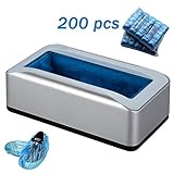 HIGH QUALITY: 1 automatische Schuhspender und 200 freie Wegwerfschuhabdeckungen, die Ihnen Zeit sparen und kostenlos Ihre hands.Made von Kohlefaser PP technischem Kunststoff + ABS, dieser Schuh Spender ist sicher in der Anwendung und umweltfreundliche ...