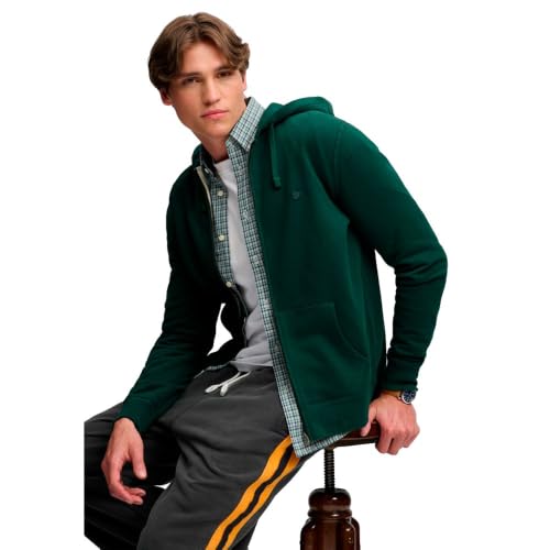 Superdry Homme Sweat à Capuche Zippé Essential SD Co Logo - vue 7