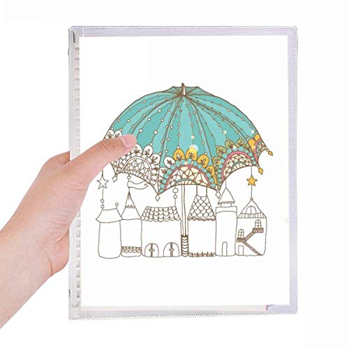 Carnets de pluie rechargeables en étoile papier imperméable spirale dentelle