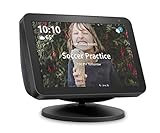 Naitmsad NOOBECR ELPHA Stand for Echo Show 8 and 5 (1st and 2nd Gen) Adjustable Mount Accessories for Amazon Alexa Show, Magnetic Attachment, Swivel and Tilt, Black