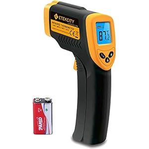 Etekcity Lasergrip 774 Non-contact Digital Laser IR Infrared Thermometer, Temperature Gun, -50°C~380°C (-58°F~716°F…