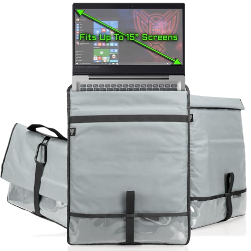 Xtreme Sight Line ~ Xecutive LITE Series Faraday Bag for Laptops and Other Large Electronics ~ Data Security for Executive Travel ~ Tracking/Hacking Defense ~ Silver 1000D Cordura