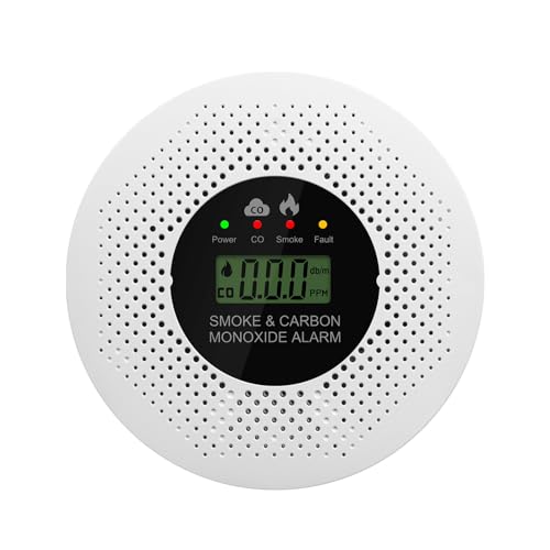 Easy Installs Carbon Monoxide Alarm Mountable on Wall or Ceilings Without Professional Tool ABS for Home Protect ABS