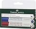 Produktbild Faber-Castell 158304 - Whiteboardmarker GRIP, 4er Etui,  Inhalt: rot, blau, grün und schwarz