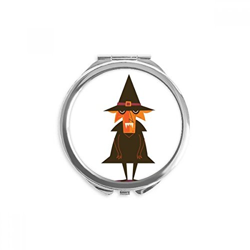 Miroir portable Halloween Happy Ghost rond avec double face claire