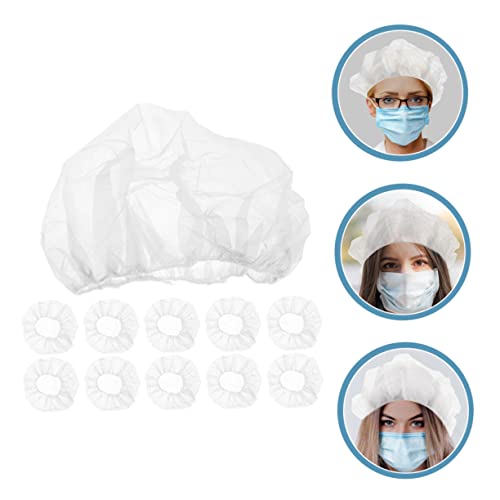 Gorros desechables para evitar caída de cabello en comida, elásticos y transpirables 3