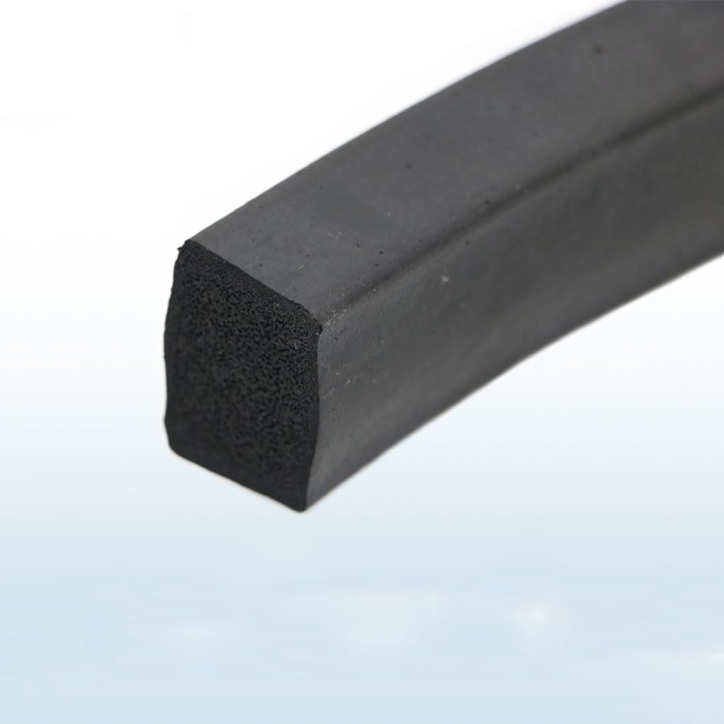 Taśma uszczelniająca z pianki gumowej, czarna taśma uszczelniająca z pianki gumowej kwadratowa uszczelka gąbkowa do drzwi szafek 2x10mm 3x15 3x35 3x40 5x15 5x30 5x35 5x50 50x60mm(5x40mm)