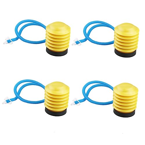 Gogogmee 4pcs Bellow Foot Pump Hand Air Pump for Inflatables Portable Ball Pump Pump Inflator Pedal Inflator Pump