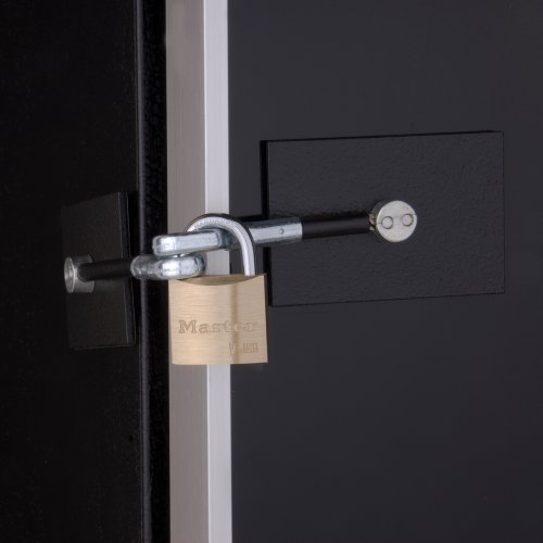 Refrigerator Door Lock Kit - NO PADLOCK (Black)