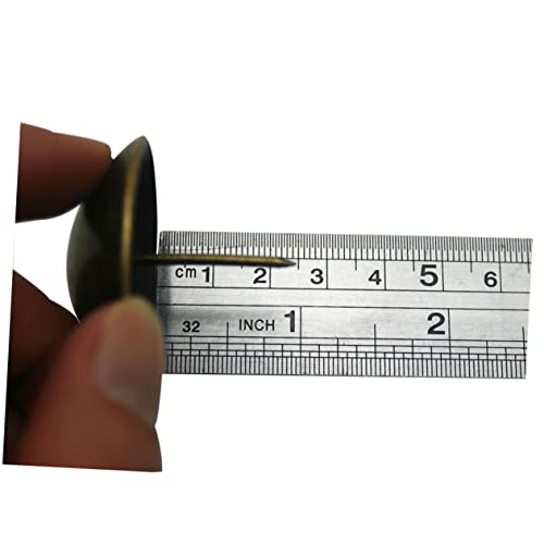 Clavos Grandes de Cabeza Redonda en Latón Antiguo 20 Pzas Hierro 40mm para Tablero de Corcho miniatura 3
