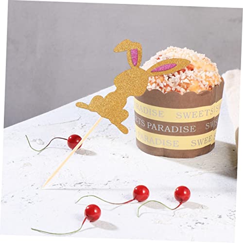 Amosfun 24 Pçs/Conjunto Chapéu Leupold Decoração De Bolo Copos De Papel Dia Mães Bolo Pick Cupcake T