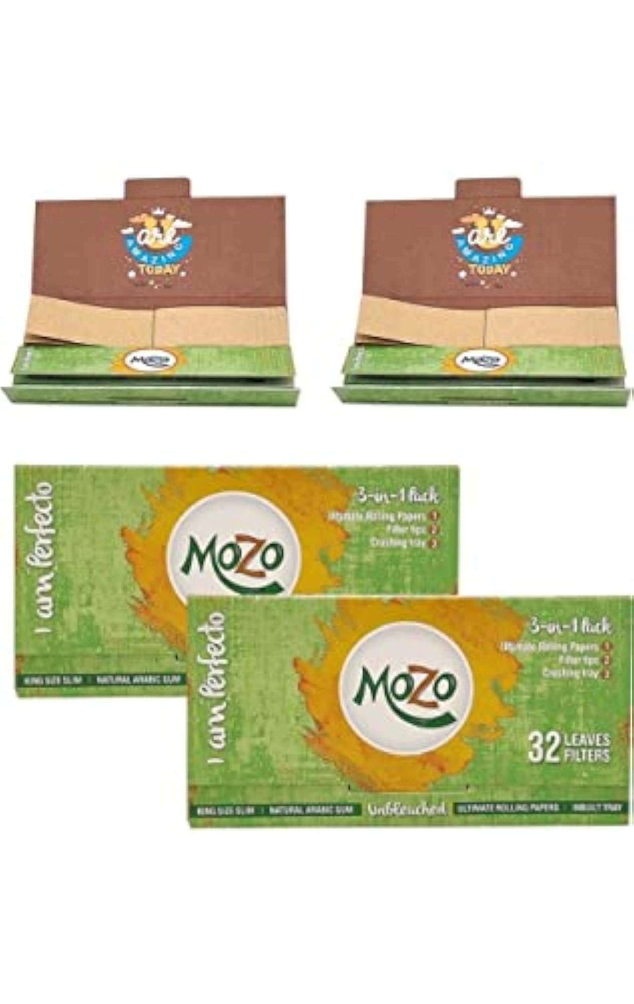 AUM SHAKTI CREATION Ultimate Brown Rolling Paper with Filter Tips