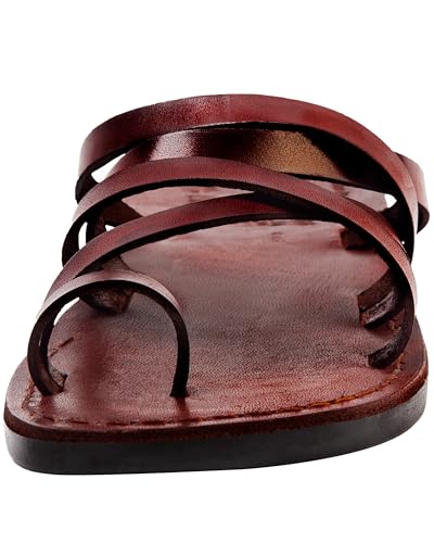 Holy Land Market Camel Biblische Herren-Sandalen aus echtem Leder, Braun - braun - Größe: 40 EU