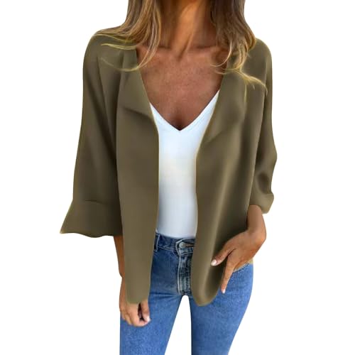 Cárdigan de ante sintético de gran tamaño con elegante cuello de solapa