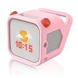 Silicone Case for Yoto Player (3rd Gen.), Silicone Protective Sleeve Case Compatible with Yoto Player, Anti-Slip, Bumps and Wear and TearSilicone Skin Cover with Easy-to-Carry Handle - Pink