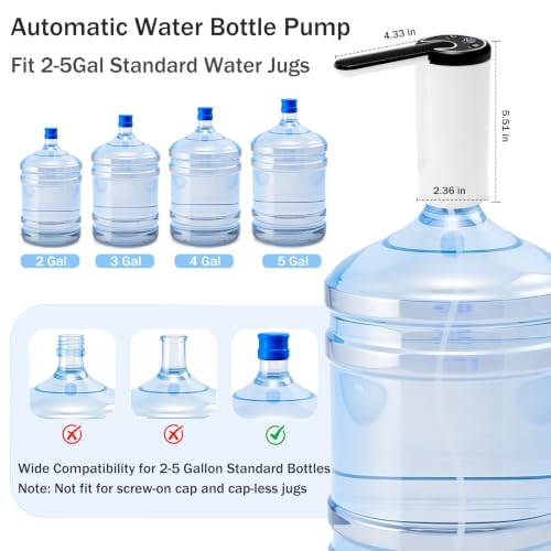 Portable Electric Water Dispenser for 5 Gallon Bottle - image 5