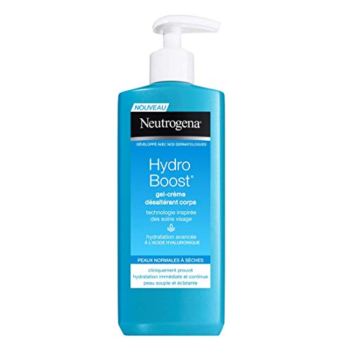 Neutrogena Hydro Boost Gel Crème Désaltérant Corps  Soin hydratant corps  Pour une peau souple et éclatante, 250 ml