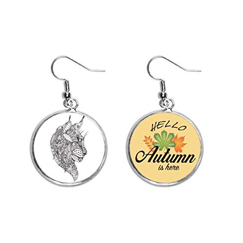 Pendentif feuille d'automne bijoux art déco mode pour femme
