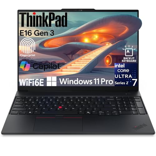 Lenovo ThinkPad E16 Business Laptop Computer for Enterprise, Intel Ultra